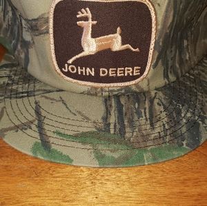 Vintage NOS John Deere Camo Hat K brand